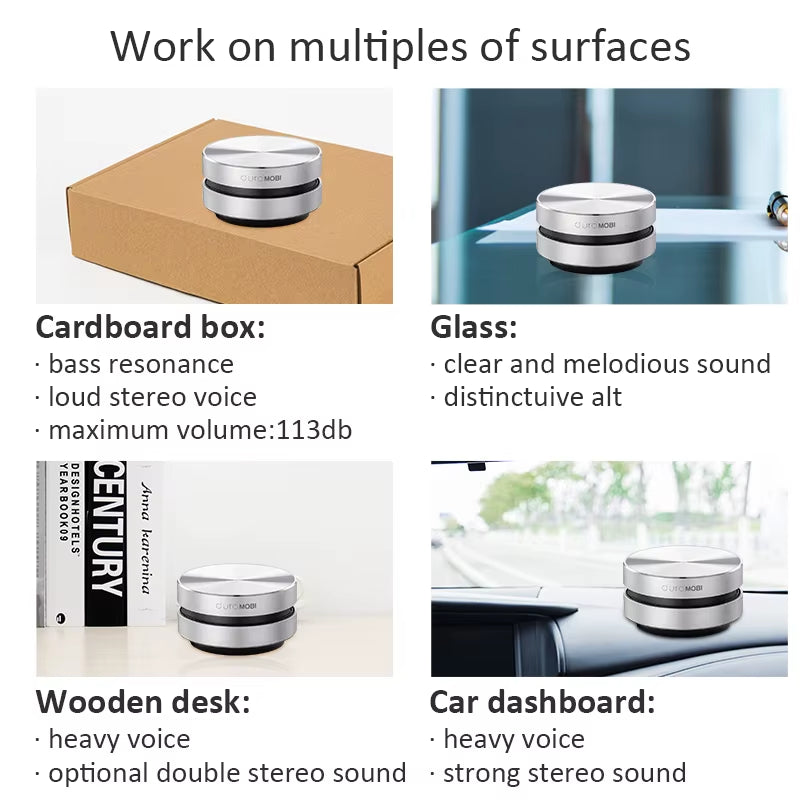 Bone Conduction Speaker Bluetooth TWS Stereo Dual Sound Channels Mini Audio Box DURAMOBI Humbirdspeaker with HD Call FM Radio